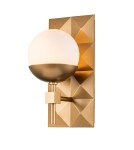 Quintiesse Kinkiet Deco 1 źródło światła Lakierowane złoto Łazienkowa IP44 Elstead Lighting QN-DECO-1WB-AB-O