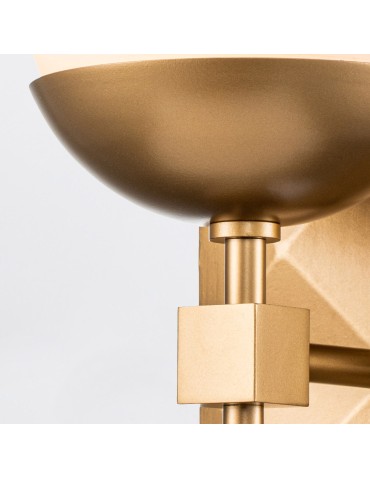 Quintiesse Kinkiet Deco 1 źródło światła Lakierowane złoto Łazienkowa IP44 Elstead Lighting QN-DECO-1WB-AB-O - product 2