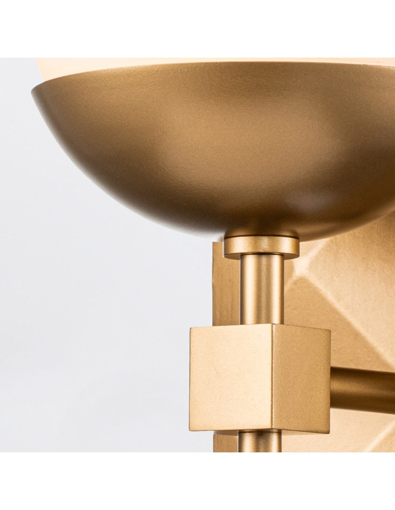 Quintiesse Kinkiet Deco 1 źródło światła Lakierowane złoto Łazienkowa IP44 Elstead Lighting QN-DECO-1WB-AB-O