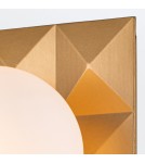 Quintiesse Kinkiet Deco 1 źródło światła Lakierowane złoto Łazienkowa IP44 Elstead Lighting QN-DECO-1WB-AB-O