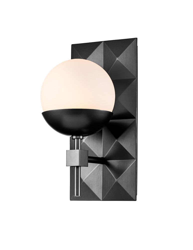 Quintiesse Kinkiet Deco 1 źródło światła Czarny Łazienkowa IP44 Elstead Lighting QN-DECO-1WB-BLK-O