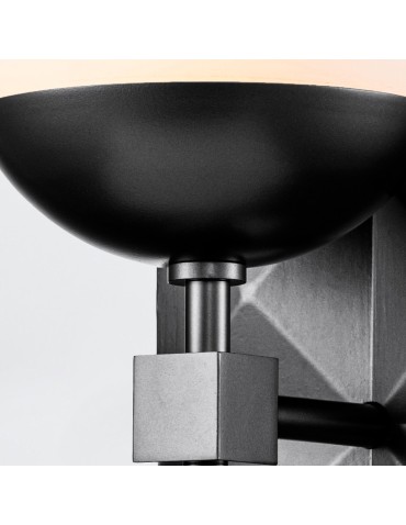 Quintiesse Kinkiet Deco 1 źródło światła Czarny Łazienkowa IP44 Elstead Lighting QN-DECO-1WB-BLK-O - product 2