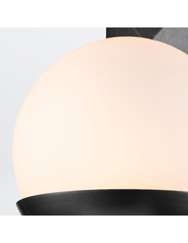 Quintiesse Kinkiet Deco 1 źródło światła Czarny Łazienkowa IP44 Elstead Lighting QN-DECO-1WB-BLK-O