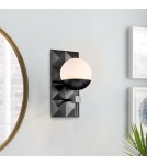 Quintiesse Kinkiet Deco 1 źródło światła Czarny Łazienkowa IP44 Elstead Lighting QN-DECO-1WB-BLK-O