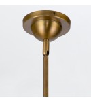 Quintiesse Lampa wisząca Doral 2 źródła światła Matowa czerń, vintage mosiądz Elstead Lighting QN-DORAL-P-M-BK