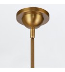Quintiesse Lampa wisząca Doral 2 źródła światła Matowa biel, vintage mosiądz Elstead Lighting QN-DORAL-P-M-WHT