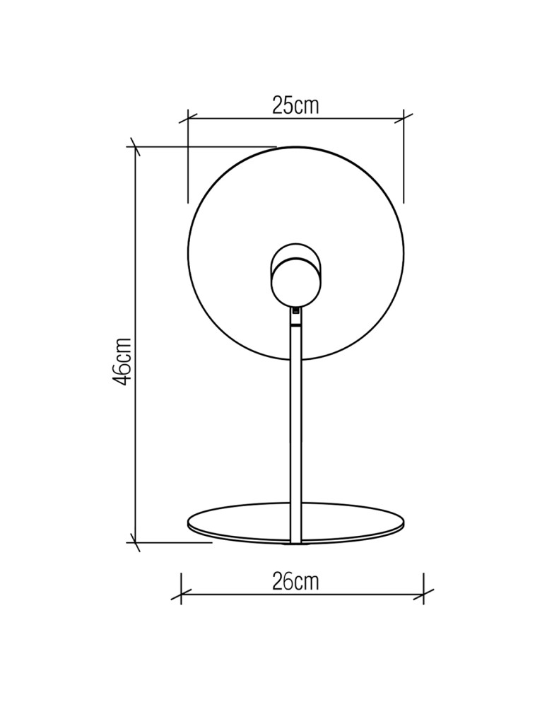 Quintiesse Lampa stołowa Dot Elstead Lighting QN-DOT-TL-TEAK
