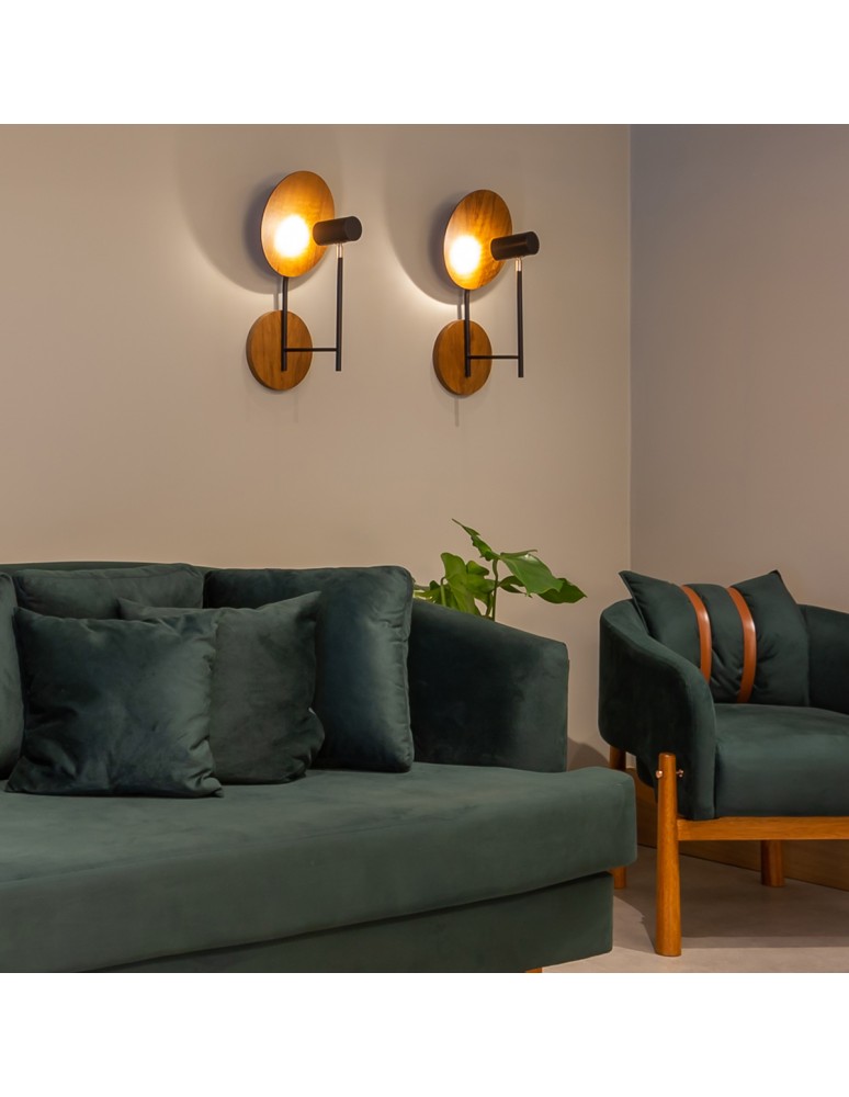 Quintiesse Kinkiet Dot Elstead Lighting QN-DOT-WB1-TEAK