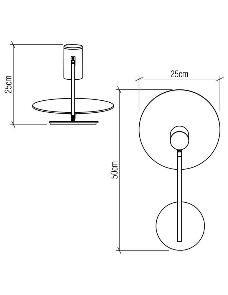 Quintiesse Kinkiet Dot Elstead Lighting QN-DOT-WB1-TEAK