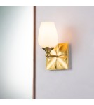Quintiesse Kinkiet Epsilon 1 źródło światła Postarzany mosiądz Łazienkowa IP44 Elstead Lighting QN-EPSILON-1WB-AB-O