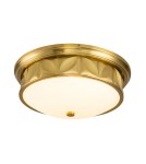 Quintiesse Plafon Epsilon 3 źródła światła Postarzany mosiądz Łazienkowa IP44 Elstead Lighting QN-EPSILON-F-M-AB-O