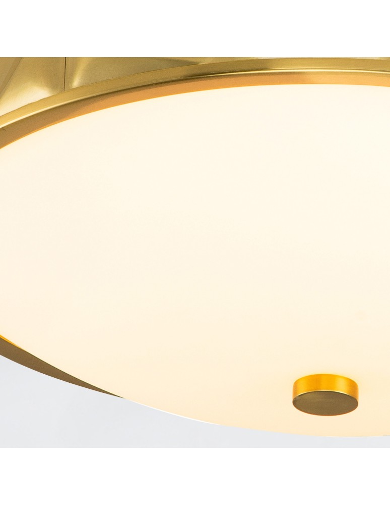 Quintiesse Plafon Epsilon 3 źródła światła Postarzany mosiądz Łazienkowa IP44 Elstead Lighting QN-EPSILON-F-M-AB-O
