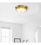 Quintiesse Plafon Epsilon 3 źródła światła Postarzany mosiądz Łazienkowa IP44 Elstead Lighting QN-EPSILON-F-M-AB-O