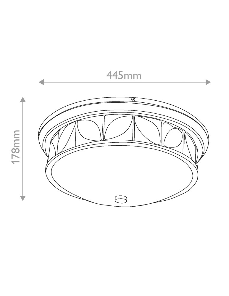 Quintiesse Plafon Epsilon 3 źródła światła Postarzany mosiądz Łazienkowa IP44 Elstead Lighting QN-EPSILON-F-M-AB-O