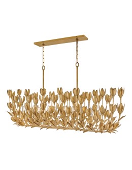 Quintiesse Lampa wyspowa Flora 10 źródeł światła Oksydowane złoto Elstead Lighting QN-FLORA10-GD