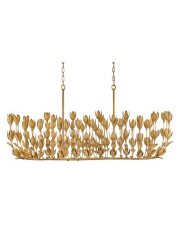 Quintiesse Lampa wyspowa Flora 10 źródeł światła Oksydowane złoto Elstead Lighting QN-FLORA10-GD - product 2