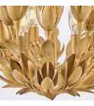 Quintiesse Lampa wyspowa Flora 10 źródeł światła Oksydowane złoto Elstead Lighting QN-FLORA10-GD