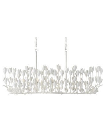 Quintiesse Lampa wyspowa Flora 10 źródeł światła Tynk strukturalny Elstead Lighting QN-FLORA10-WHT - produkt 2