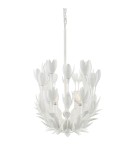 Quintiesse Lampa wyspowa Flora 10 źródeł światła Tynk strukturalny Elstead Lighting QN-FLORA10-WHT