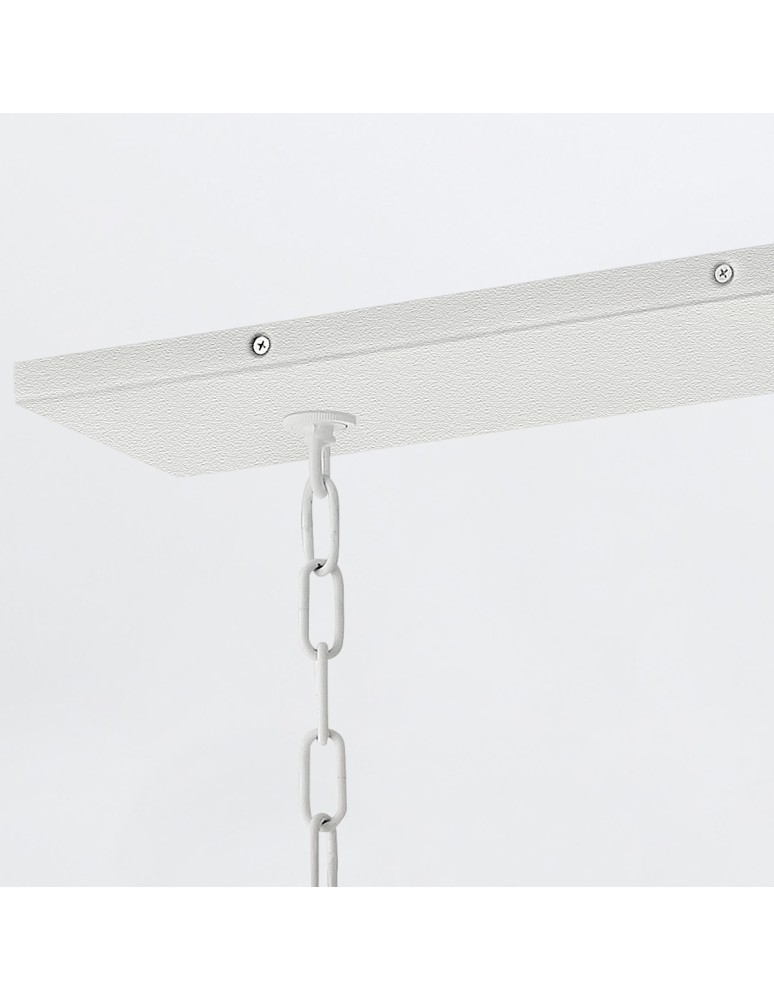 Quintiesse Lampa wyspowa Flora 10 źródeł światła Tynk strukturalny Elstead Lighting QN-FLORA10-WHT