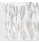 Quintiesse Lampa wyspowa Flora 10 źródeł światła Tynk strukturalny Elstead Lighting QN-FLORA10-WHT