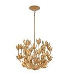 Quintiesse Lampa wisząca Flora 3 źródła światła Oksydowane złoto Elstead Lighting QN-FLORA3-GD