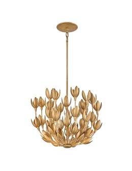 Quintiesse Lampa wisząca Flora 3 źródła światła Oksydowane złoto Elstead Lighting QN-FLORA3-GD - produkt 2