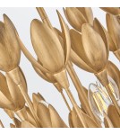 Quintiesse Lampa wisząca Flora 3 źródła światła Oksydowane złoto Elstead Lighting QN-FLORA3-GD