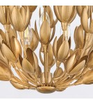 Quintiesse Lampa wisząca Flora 3 źródła światła Oksydowane złoto Elstead Lighting QN-FLORA3-GD
