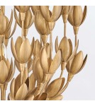 Quintiesse Lampa wisząca Flora 3 źródła światła Oksydowane złoto Elstead Lighting QN-FLORA3-GD