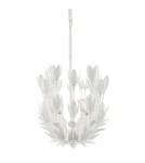 Quintiesse Lampa wisząca Flora 3 źródła światła Tynk strukturalny Elstead Lighting QN-FLORA3-WHT