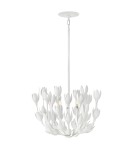 Quintiesse Lampa wisząca Flora 3 źródła światła Tynk strukturalny Elstead Lighting QN-FLORA3-WHT