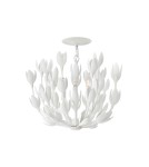 Quintiesse Lampa wisząca Flora 3 źródła światła Tynk strukturalny Elstead Lighting QN-FLORA3-WHT