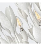 Quintiesse Lampa wisząca Flora 3 źródła światła Tynk strukturalny Elstead Lighting QN-FLORA3-WHT