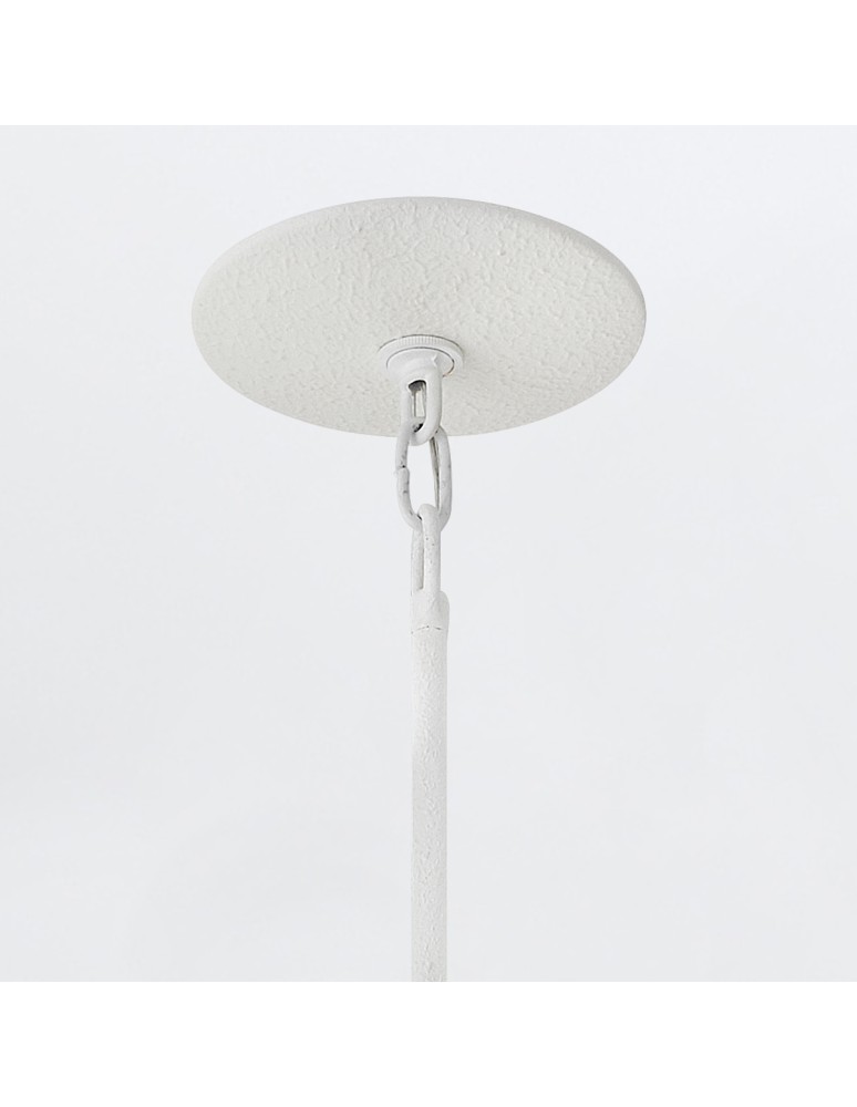 Quintiesse Lampa wisząca Flora 3 źródła światła Tynk strukturalny Elstead Lighting QN-FLORA3-WHT