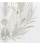 Quintiesse Lampa wisząca Flora 3 źródła światła Tynk strukturalny Elstead Lighting QN-FLORA3-WHT
