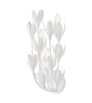 Quintiesse Kinkiet Flora 3 źródła światła Tynk strukturalny Elstead Lighting QN-FLORA-3W-WHT