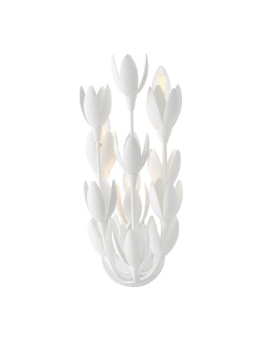 Quintiesse Kinkiet Flora 3 źródła światła Tynk strukturalny Elstead Lighting QN-FLORA-3W-WHT - produkt 2