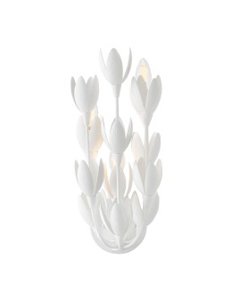 Quintiesse Kinkiet Flora 3 źródła światła Tynk strukturalny Elstead Lighting QN-FLORA-3W-WHT - produkt 2