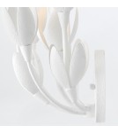 Quintiesse Kinkiet Flora 3 źródła światła Tynk strukturalny Elstead Lighting QN-FLORA-3W-WHT