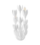 Quintiesse Kinkiet Flora 3 źródła światła Tynk strukturalny Elstead Lighting QN-FLORA-3W-WHT