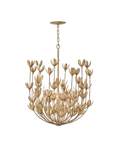 Quintiesse Żyrandol Flora 6 źródeł światła Oksydowane złoto Elstead Lighting QN-FLORA6-GD