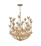 Quintiesse Żyrandol Flora 6 źródeł światła Oksydowane złoto Elstead Lighting QN-FLORA6-GD