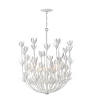 Quintiesse Żyrandol Flora 6 źródeł światła Tynk strukturalny Elstead Lighting QN-FLORA6-WHT