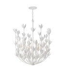 Quintiesse Żyrandol Flora 6 źródeł światła Tynk strukturalny Elstead Lighting QN-FLORA6-WHT
