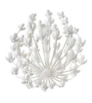 Quintiesse Żyrandol Flora 6 źródeł światła Tynk strukturalny Elstead Lighting QN-FLORA6-WHT