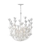 Quintiesse Żyrandol Flora 6 źródeł światła Tynk strukturalny Elstead Lighting QN-FLORA6-WHT