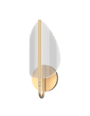 Quintiesse Kinkiet LED Floriana Naturalny mosiądz Elstead Lighting QN-FLORIANA-1W-NBR