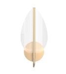 Quintiesse Kinkiet LED Floriana Naturalny mosiądz Elstead Lighting QN-FLORIANA-1W-NBR