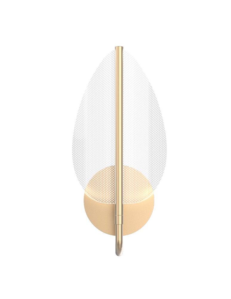 Quintiesse Kinkiet LED Floriana Naturalny mosiądz Elstead Lighting QN-FLORIANA-1W-NBR